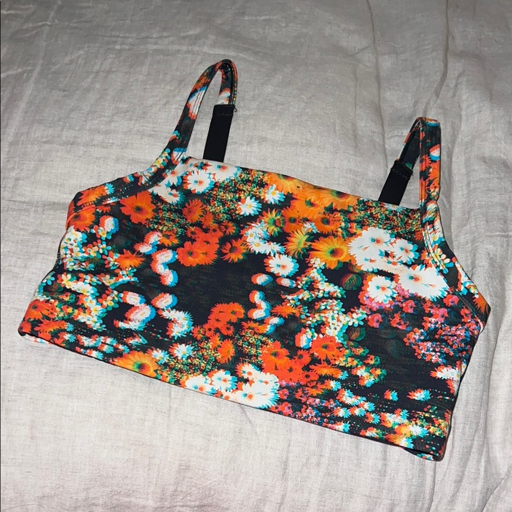 Aerie Orange and Blue Sports Bra - Picture 6 of 6
